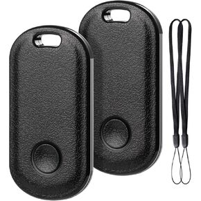 Key Finder Locator with Sound |Bluetooth Wallet Tracker Work with Apple Find My Network, Privacy Protection| Item Tracker for Keys, Pets, Bags, Suitcase and More iOS Only 4 Pack Black