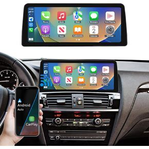 Road Top 12.3 Inch Car Touchscreen Wireless CarPlay Android Auto for BMW X3 X4 Series F25/F26 2013-2016 Year with NBT System, Car Stereo Multimedia Radio Receiver