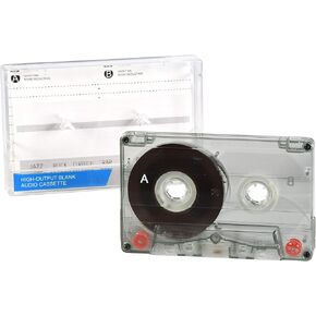 ONN 90 Minute Audio Cassette Tape - Blank Cassette Recording Tapes