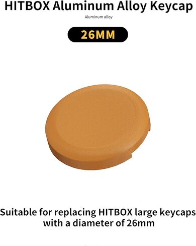 Button Caps,2PCS 26mm Leverless Controller Keycaps Replacement Button Caps for Mechanical PushButtons,Large Size Arcade Button Accessories (Yellow) in Kuwait