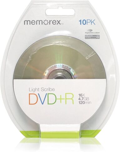 Memorex 864171-10bp DVD+r Lightscribe 16x 10pk in Kuwait