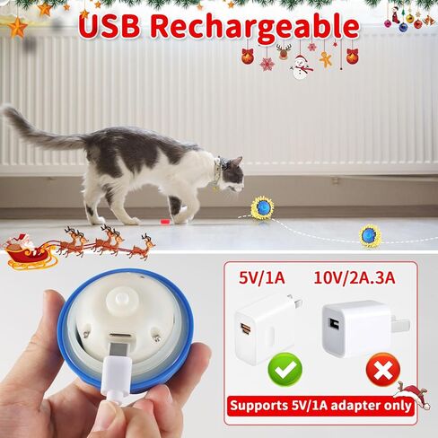Interactive Cat Toys for Indoor Cats, Electric Rolling Cat Ball in Pouch, Simulation Hunting Toys for Cats, Hunting Hood with Cat Ball, Rechargeable Hide and Seek Cat Toy in Saudi Arabia