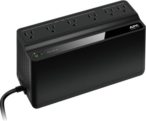APC Back-UPS Slim BV400XU، UPS قوي بقدرة 400 فولت أمبير للافتات الرقمية ونقاط البيع بالتجزئة والبيئات القاسية، مع حامل VESA وسكة Din وحامل على الحائط in Saudi Arabia