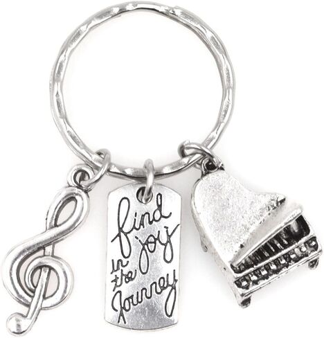 It's All About...You! Find Joy in The Journey Treble Clef Saxophone Jazz Keychain 113O in Kuwait