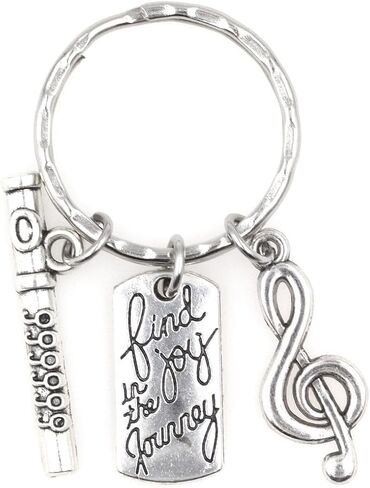 It's All About...You! Find Joy in The Journey Treble Clef Saxophone Jazz Keychain 113O in Kuwait