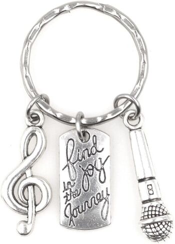 It's All About...You! Find Joy in The Journey Treble Clef Saxophone Jazz Keychain 113O in Kuwait