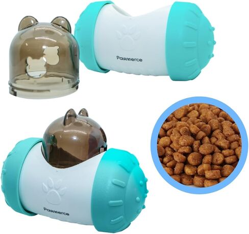Indestructible Dog Toy Slow Feeder: Interactive Puzzle Feeder Dog - Durable Treat Dispensing Dog Treat Toy for Training, Enrichment, and Brain Stimulation for Pets (Teal) in Saudi Arabia