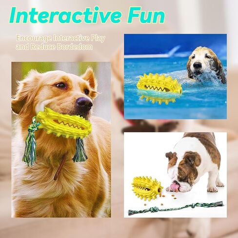 Dog Treat Toy - Interactive Dog Toys for Boredom, Treat Dispensing Enrichment Dog Puzzle Toy Food Puzzles Ball for Mental Stimulation Boredom Buster for Small Medium Large Dogs (F) in Saudi Arabia