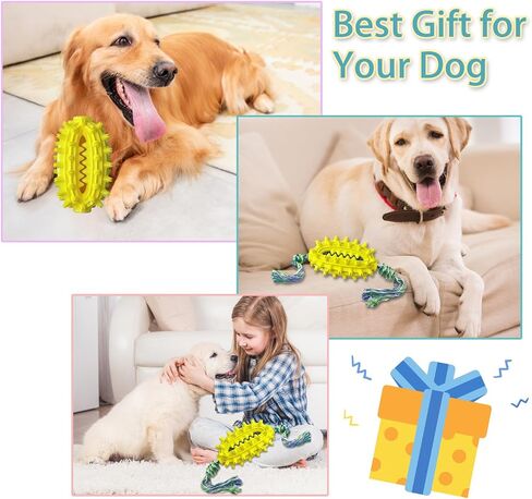Dog Treat Toy - Interactive Dog Toys for Boredom, Treat Dispensing Enrichment Dog Puzzle Toy Food Puzzles Ball for Mental Stimulation Boredom Buster for Small Medium Large Dogs (F) in Saudi Arabia