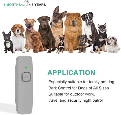 Ultrasonic Dog Barking Control Device, Anti Barking Device Dog Barking Silencer Dog Bark Deterrent Devices 20ft Range Dog Training & Behavior Aids Anti Bark Device in Saudi Arabia