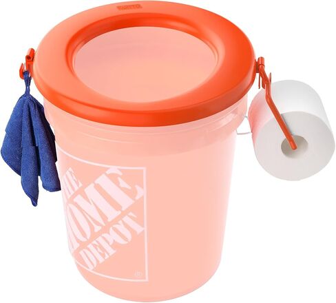 Bucket Toilet Seat, Portable Toilet Seat for 5 Gal Buckets, Camping Toilet Seat, Snap-on Toilet Seat for Outdoor, Camping, Hiking, Emergency, Car, Boat, RV Travel in Kuwait