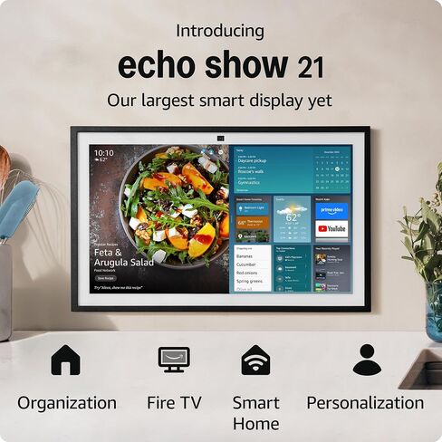All-new Amazon Echo Show 15 | A stunning HD 15.6" smart kitchen TV for home organization with Alexa in Saudi Arabia