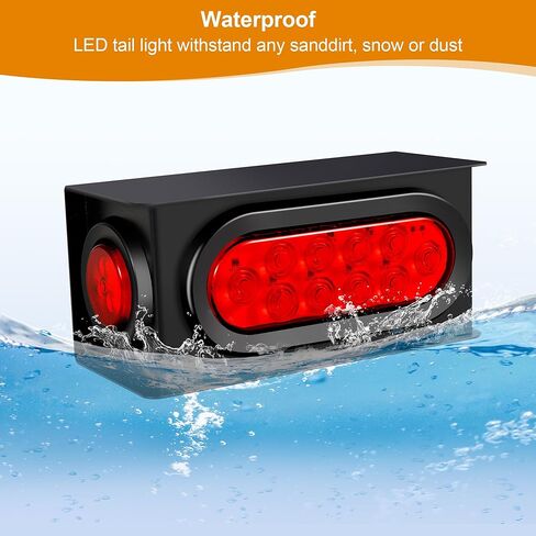  مصابيح LED للمقطورة، مصابيح LED الخلفية للمركبات الترفيهية، مصابيح مكابح RV، مصابيح خلفية للمركبات الترفيهية، مصابيح توقف الانعطاف للمقطورة، مصابيح خلفية للتخييم مع مصابيح خلفية حمراء عاكسة للمقطورة ﻿ in Kuwait