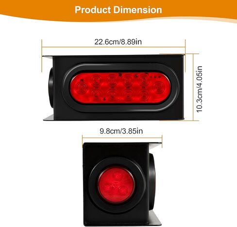  مصابيح LED للمقطورة، مصابيح LED الخلفية للمركبات الترفيهية، مصابيح مكابح RV، مصابيح خلفية للمركبات الترفيهية، مصابيح توقف الانعطاف للمقطورة، مصابيح خلفية للتخييم مع مصابيح خلفية حمراء عاكسة للمقطورة ﻿ in Kuwait