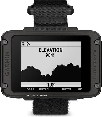 حزمة ملاحة GPS Garmin Foretrex 801 (مع حزام) مثبتة على المعصم - ميزات تكتيكية، نظام GNSS مُحسن متعدد النطاقات، عمر بطارية أطول مع بنك طاقة PlayBetter 5000 مللي أمبير في الساعة و4 بطاريات AAA in Kuwait