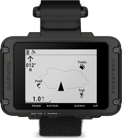 حزمة ملاحة GPS Garmin Foretrex 801 (مع حزام) مثبتة على المعصم - ميزات تكتيكية، نظام GNSS مُحسن متعدد النطاقات، عمر بطارية أطول مع بنك طاقة PlayBetter 5000 مللي أمبير في الساعة و4 بطاريات AAA in Kuwait
