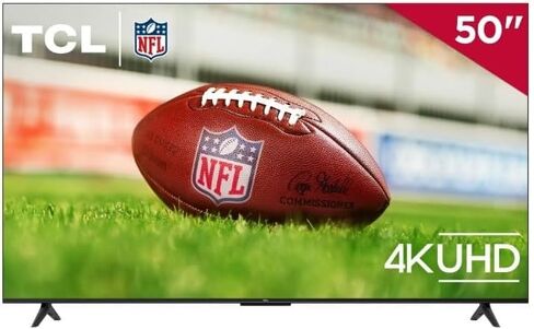 تلفزيون TCL الذكي 50 بوصة فئة 4 سلسلة 4K UHD HDR LED Google TV Wi-Fi، Chromecast مدمج مع Dolby Vision، HDR10+، وضع اللعب التلقائي، متوافق مع Alexa، Google Assistant 50G31 (متجدد) in Saudi Arabia
