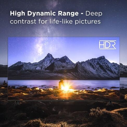تلفزيون TCL الذكي 50 بوصة فئة 4 سلسلة 4K UHD HDR LED Google TV Wi-Fi، Chromecast مدمج مع Dolby Vision، HDR10+، وضع اللعب التلقائي، متوافق مع Alexa، Google Assistant 50G31 (متجدد) in Saudi Arabia
