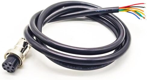 GX16 Cable 8 Pin Connector Female Socket Straight A Code Wireable Molding Coaxial 3.28ft Extension Wire Waterproof Power Connection Industrial Circular Round Receptacle Aviation Connectors in Saudi Arabia