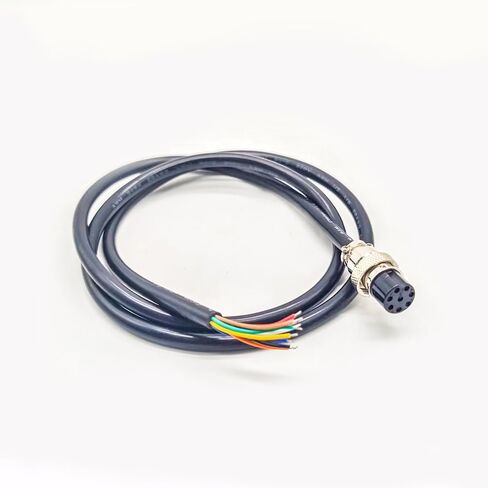 GX16 Cable 8 Pin Connector Female Socket Straight A Code Wireable Molding Coaxial 3.28ft Extension Wire Waterproof Power Connection Industrial Circular Round Receptacle Aviation Connectors in Saudi Arabia