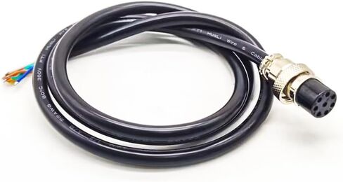 GX16 Cable 8 Pin Connector Female Socket Straight A Code Wireable Molding Coaxial 3.28ft Extension Wire Waterproof Power Connection Industrial Circular Round Receptacle Aviation Connectors in Saudi Arabia