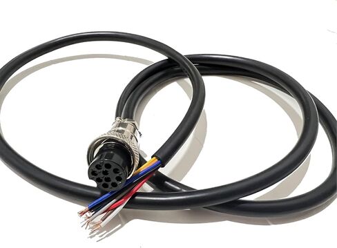 GX16 Cable 8 Pin Connector Female Socket Straight A Code Wireable Molding Coaxial 3.28ft Extension Wire Waterproof Power Connection Industrial Circular Round Receptacle Aviation Connectors in Saudi Arabia