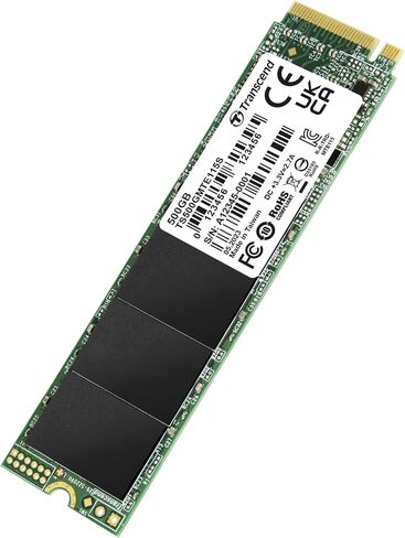 Transcend 500GB MTE115S NVMe SSD داخلي - Gen3 x4 PCIe M.2 2280، حتى 3,200 ميجابايت/ثانية - TS500GMTE115S in Saudi Arabia