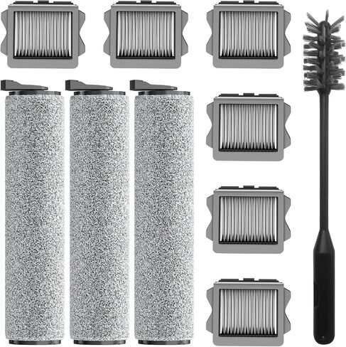 Floor One S5 Replacement Brush Rollers and HEPA Filters Compatible with Tineco Floor ONE S5/Floor One S5 Pro Cordless Wet Dry Vacuum Cleaner Inclue 5 Filters & 2 Brush Rollers in Saudi Arabia
