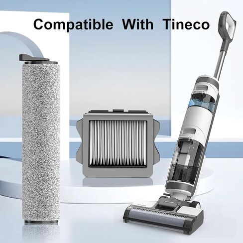 Floor One S5 Replacement Brush Rollers and HEPA Filters Compatible with Tineco Floor ONE S5/Floor One S5 Pro Cordless Wet Dry Vacuum Cleaner Inclue 5 Filters & 2 Brush Rollers in Saudi Arabia