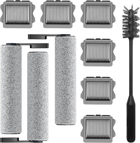 Floor One S5 Replacement Brush Rollers and HEPA Filters Compatible with Tineco Floor ONE S5/Floor One S5 Pro Cordless Wet Dry Vacuum Cleaner Inclue 5 Filters & 2 Brush Rollers in Saudi Arabia