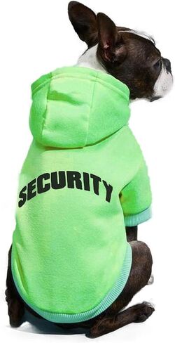 Small Dog Hoodie Security Pattern Puppy Dogs Sweatshirt Security Printed Boy Dog Hoodies Pet Sweatshirts in Saudi Arabia
