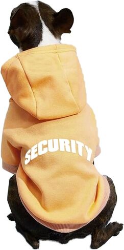 Small Dog Hoodie Security Pattern Puppy Dogs Sweatshirt Security Printed Boy Dog Hoodies Pet Sweatshirts in Saudi Arabia