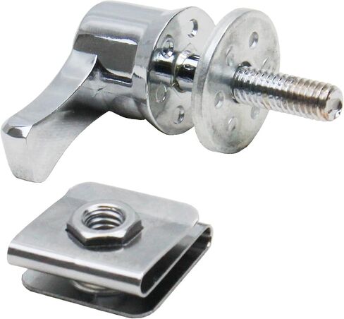 Saddlebag Locks Fastener Bolt Saddlebag Mounting Hardware Theft Deterrent System Lock for Harley Davidson Touring Street Glide Electra Glide Road Glide Softail 1992-2023 (Chrome) in Saudi Arabia