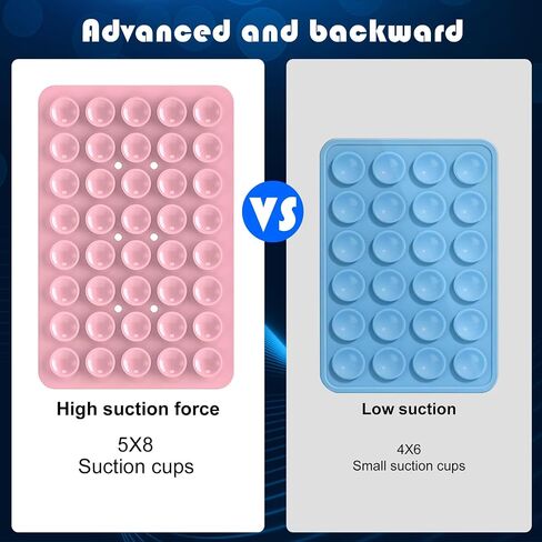 Double Sided Silicone Suction Phone Holder Mount, Silicon Phone Accessory for iPhone and Android, Hands-Free Mirror Shower Phone Holder, TikTok Videos and Selfies (Green, 1PCS) in Saudi Arabia