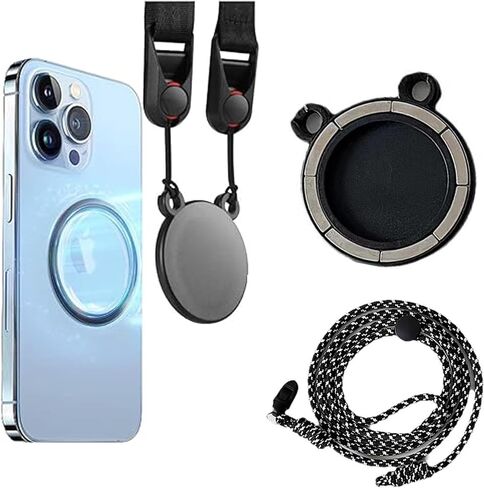 Phone Lanyard, Magnetic Cell Phone Lanyard Compatible with MagSafe, 2 Pick Iron Sheet, Adjustable Length Neck Strap in Saudi Arabia