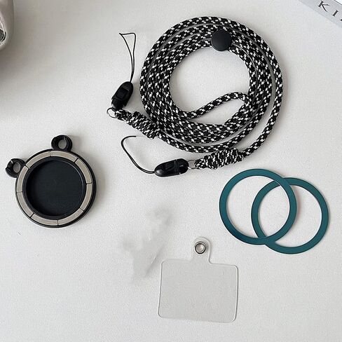 Phone Lanyard, Magnetic Cell Phone Lanyard Compatible with MagSafe, 2 Pick Iron Sheet, Adjustable Length Neck Strap in Saudi Arabia