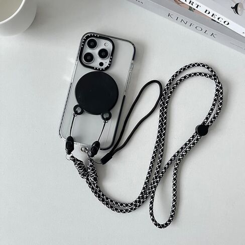 Phone Lanyard, Magnetic Cell Phone Lanyard Compatible with MagSafe, 2 Pick Iron Sheet, Adjustable Length Neck Strap in Saudi Arabia