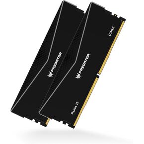 Acer Predator Pallas II DDR5 RAM 64GB (32GBx2) 6000MHz CL30 PC5-48000, Intel XMP 3.0 AMD Expo Compatible Computer Memory, Black - BL.9BWWR.437
