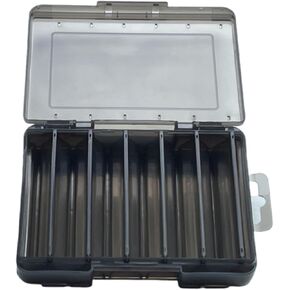 Lure Box for Fishing，Fishing Tackle Box(Black, L)
