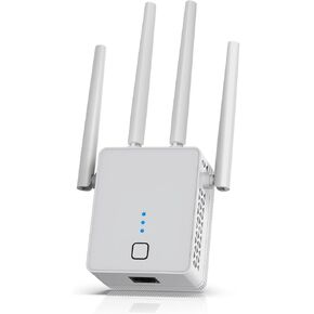 WiFi Extender, 2024 Fastest WiFi Booster 1200Mbps Dual Band (5GHz/2.4GHz) WiFi Extenders Signal Booster for Home, WiFi Repeater with Ethernet Port Covers up to 10000sq. ft and 55 Devices (Grey)