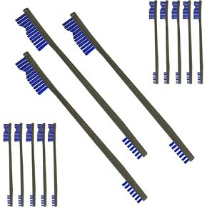 Gun Cleaning Brushes,Double-Ended Gun Cleaning Brush Set, Gun Cleaning kit, 7 Inch Nylon All Purpose Cleaning Brush with Plastic Handle Nylon Brush Gun Cleaning