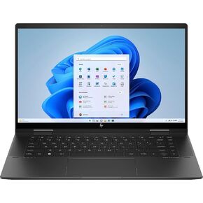 HP Envy X360 15.6"" FHD Touch 2-in-1 Laptop, AMD Ryzen 5 7530U, 8GB RAM(On Board), 256GB SSD, Backlit Keyboard, Bluetooth, Wi-Fi, Windows 11 Home, Nightfall Black, 15-fh0013dx