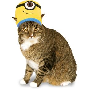 Rubie's Despicable Me Minion Stuart Knit Headpiece for Cats, One Size