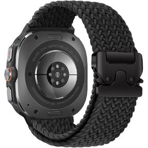 Compatible with Samsung Galaxy Watch Ultra Bands 47mm, Upgrade Parachute-style Buckle, Stretchy Braided Sport Strap for Galaxy Watch 7 Ultra Band 2024 Men Women