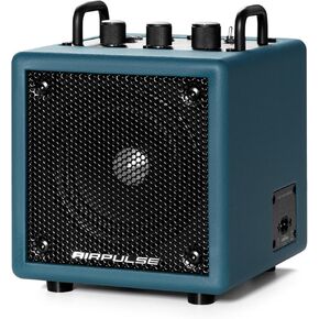 AirPulse Wireless Bluetooth Home Speaker, Compact Speakers with AUX/LINE Input for Home Office (Blue)