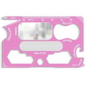 Wallet Ninja Plus: (Eye Mirror + Nail Filer) 21 in 1 Multitool (Island Green)
