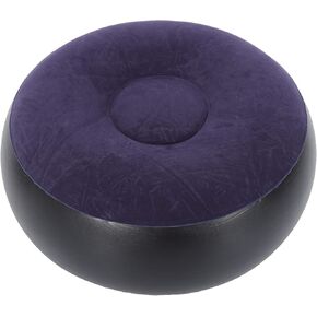 Foldable Inflatable Stool, Portable Round Air Chair Outdoor Camping Chair Footrest Cushion, with Durable Reinforced Bottom, for Home Office Yoga Dorm Outdoor, Kids Adults, Camping, Airplane default