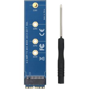 for MacBook AIR Pro A1465 A1466 A1466 A1398 A1502 12+16pin to NVME M.2 PCI-E 4.0 3.0 SSD Adapter Converter Expansion Board Blue