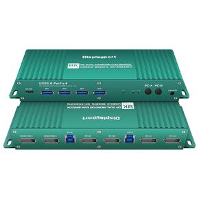 Displayport kvm Switch 2 Monitors 2 Computers 4K 165Hz kvm Switch 2 Monitors 2 Computers Display Port 1440P 120Hz 144Hz 165Hz 240hz FreeSync G-SYNC