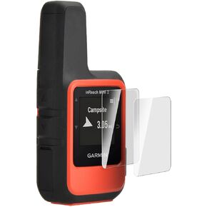 قطعتان من واقي الشاشة لـ Garmin inReach Mini 2 / inReach Mini واقي شاشة من الزجاج المقوى، مضاد للخدش والوضوح